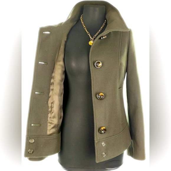 Benetton Demi Coat Mock Neck - Picture 2 of 8